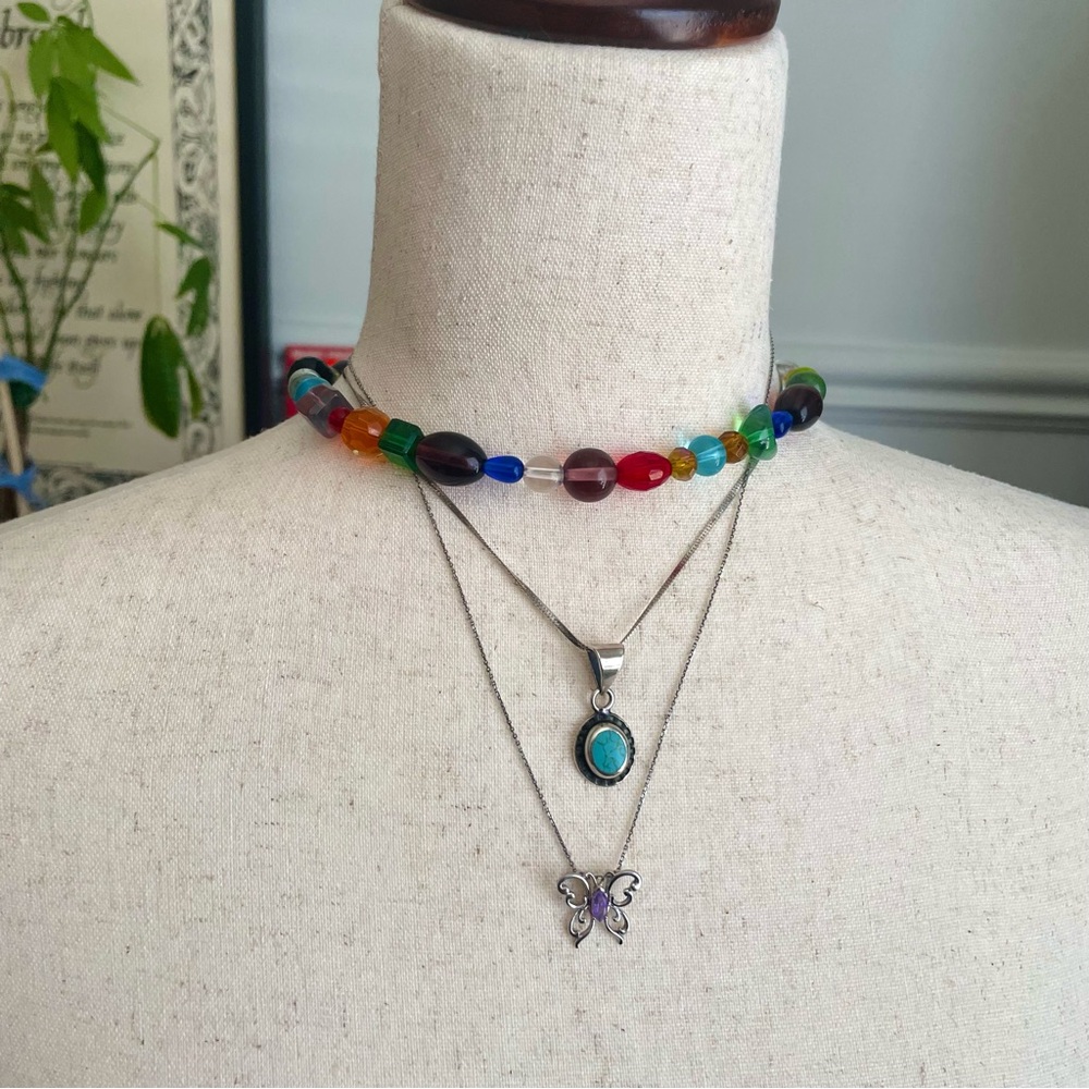 Sterling butterfly pendant